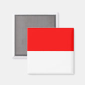 インドネシア国旗を掲げた磁石 マグネット (正面/裏面)