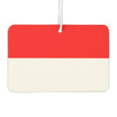 インドネシア国旗を掲げた車の新入生 カーエアーフレッシュナー (裏面)