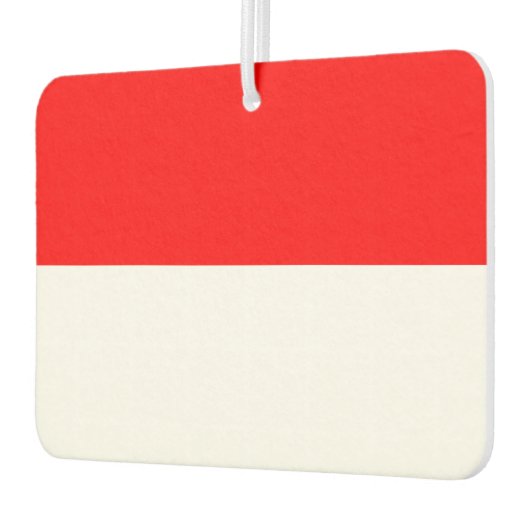 インドネシア国旗を掲げた車の新入生 カーエアーフレッシュナー (左)