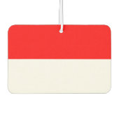 インドネシア国旗を掲げた車の新入生 カーエアーフレッシュナー (正面)