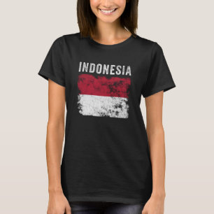 インドネシア国旗動揺してメンズウィメンズキッズインドネシア Tシャツ
