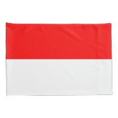 インドネシア国旗（インドネシア）ピローケース 枕カバー (裏面-右)