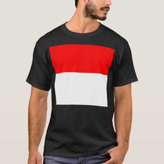 インドネシア国旗 (インドネシア) Tシャツ (正面)