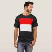 インドネシア国旗 (インドネシア) Tシャツ (正面フル)