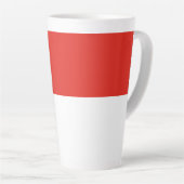 インドネシア国旗 カフェラテマグ (右アングル)