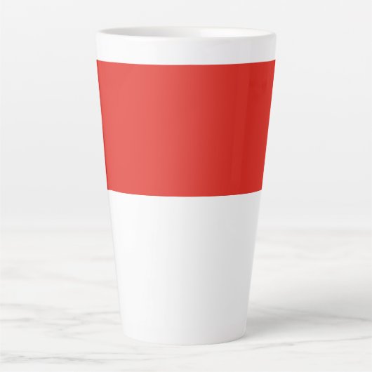 インドネシア国旗 カフェラテマグ (正面)
