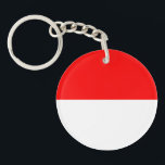 インドネシア国旗 キーホルダー<br><div class="desc">インドネシアの愛国国旗。</div>