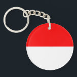 インドネシア国旗 キーホルダー<br><div class="desc">インドネシアの愛国国旗。</div>