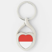 インドネシア国旗 キーホルダー (正面)