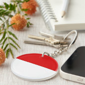 インドネシア国旗 キーホルダー (正面右)