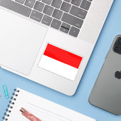 インドネシア国旗 シール (ノートパソコンとiPhone)