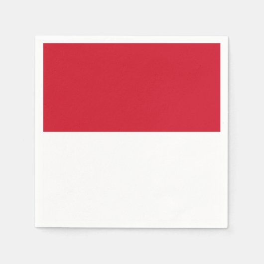 インドネシア国旗 スタンダードカクテルナプキン (正面)