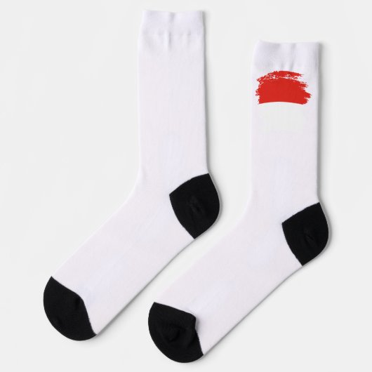 インドネシア国旗 ソックス (左)