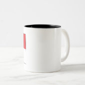 インドネシア国旗 ツートーンマグカップ (正面右)