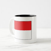 インドネシア国旗 ツートーンマグカップ (正面左)