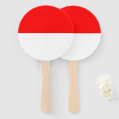 インドネシア国旗 ハンドファン (正面&裏面)