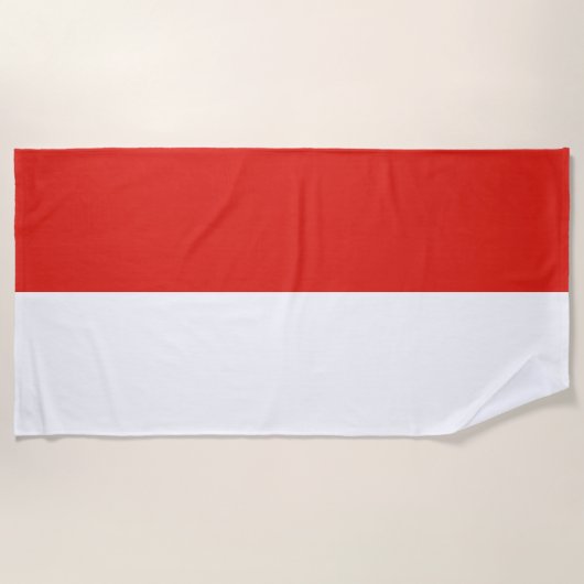 インドネシア国旗 ビーチタオル (正面)