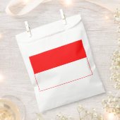 インドネシア国旗 フェイバーバッグ (クリップ留めされた状態)