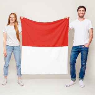 インドネシア国旗 フリースブランケット
