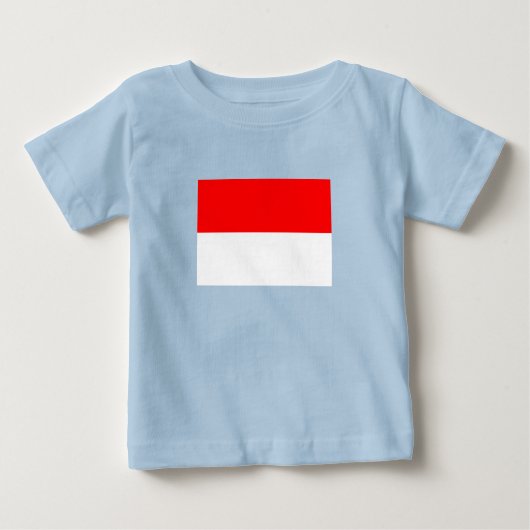 インドネシア国旗 ベビーTシャツ (正面)