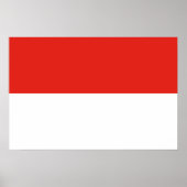 インドネシア国旗 ポスター (正面)