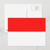 インドネシア国旗 ポストカード (正面/裏面)
