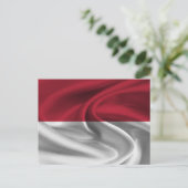 インドネシア国旗 ポストカード (スタンド正面)