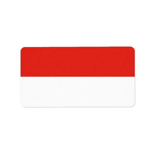 インドネシア国旗 ラベル (正面)