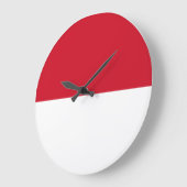 インドネシア国旗 ラージ壁時計 (傾斜)