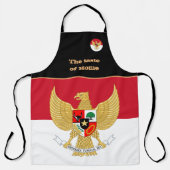 インドネシア国旗/料理 エプロン (正面)