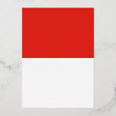 インドネシア国旗 箔招待状 (正面)