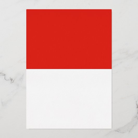 インドネシア国旗 箔招待状 (正面)