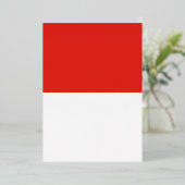 インドネシア国旗 箔招待状 (立ち正面)