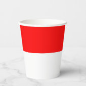 インドネシア国旗 紙コップ (正面)