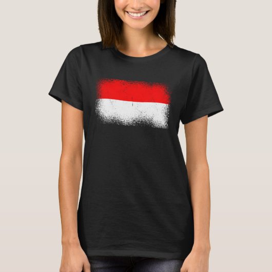 インドネシア国旗 Tシャツ (正面)