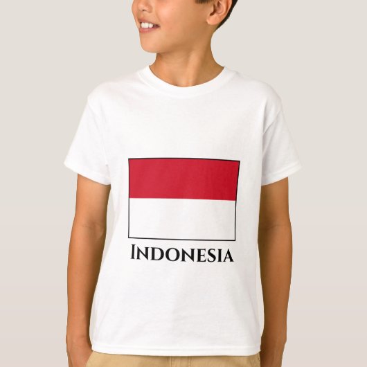 インドネシア国旗 Tシャツ (正面)