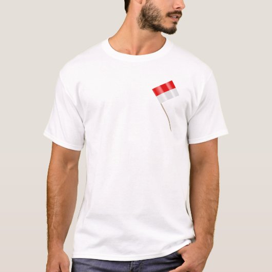 インドネシア国旗 Tシャツ (正面)