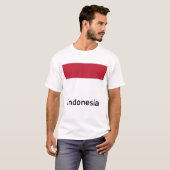 インドネシア国旗 Tシャツ (正面フル)