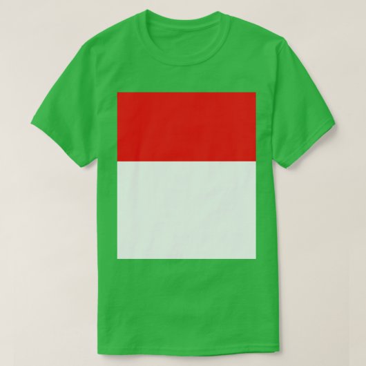 インドネシア国旗 Tシャツ (デザイン正面)
