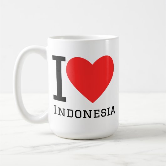インドネシア大好き コーヒーマグカップ (左)