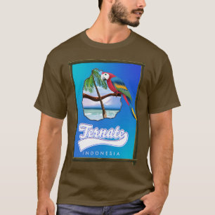 インドネシア島の地図 Tシャツ