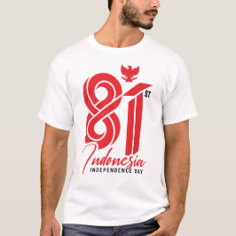 インドネシア独立記念日81周年 Tシャツ