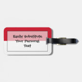 インドネシア簡単ID個人国旗 ラゲッジタグ (裏面横)