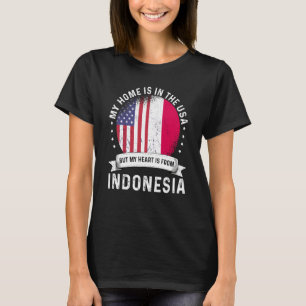 インドネシア系アメリカ人の愛国者、誇りを持ってアメリカで育ちました F Tシャツ