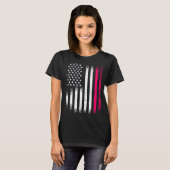 インドネシア系アメリカ人パトリオット栽培国USA国旗 Tシャツ (正面フル)