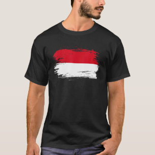 インドネシア衣装インドネシア国旗のシンボルI Love Tシャツ