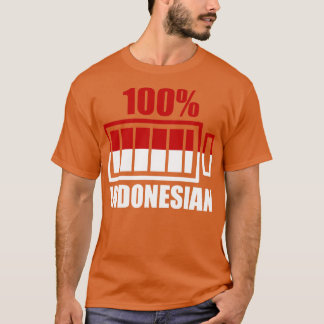 インドネシア誇りを持ったギフト国旗 Tシャツ