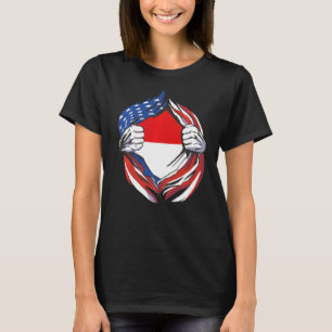 インドネシア誇りを持った国旗American of My Indonesia Tシャツ
