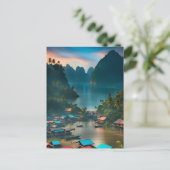 インドネシア魚釣り村 ポストカード (スタンド正面)