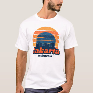 インドネシア鮮やかジャカルタのエネルギー Tシャツ